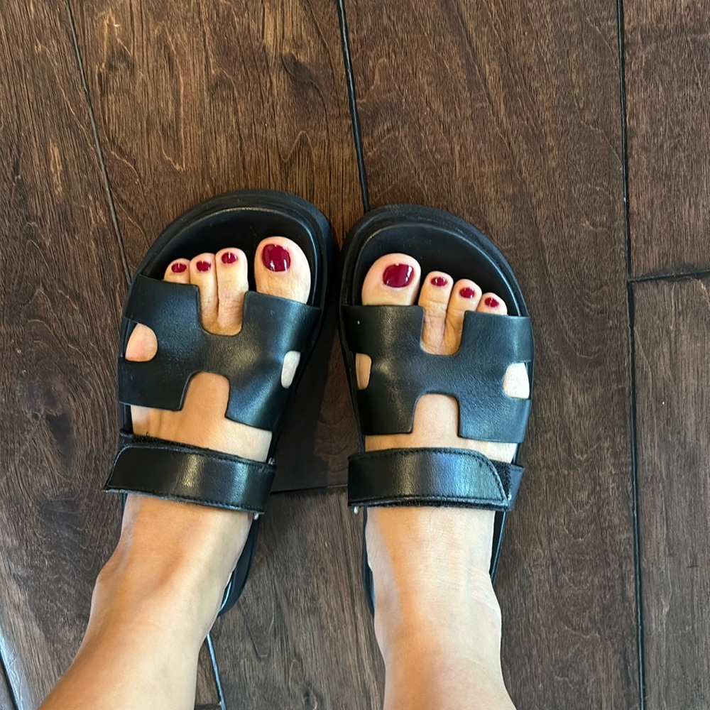 Black sandals